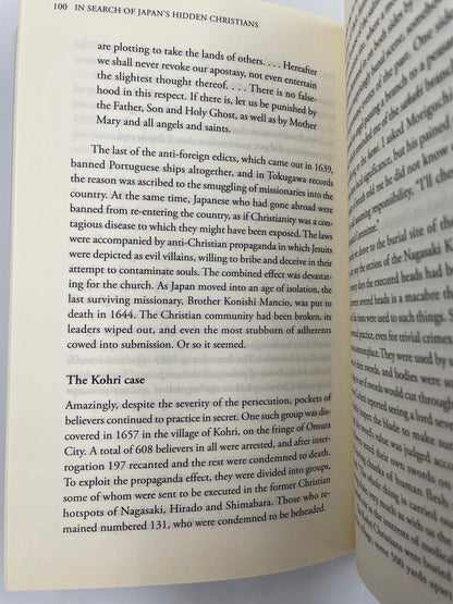 Random page 100 from 'In Search of Japan’s Hidden Christians' by John Dougill.