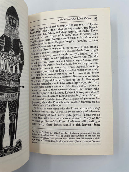 Page 93 with illustration on page 92 from ‘A Brief History of The Hundred Years War’ by Desmond Seward