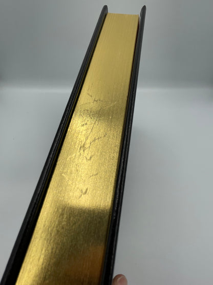 Detail of gilded edge of "The Life and Opinions of Tristram Shandy" by Laurence Sterne 