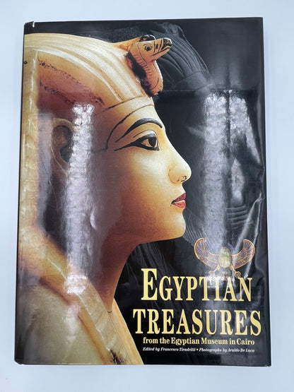 Book Jacket Cover of  Egyptian Treasures from the Egyptian Museum in Cairo (Ed. F.Tiraditti) 1999