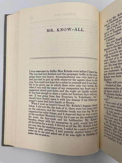Random short story page from, 'The Complete Short Stories of W. Somerset Maugham Volume 2 – The World Order'. 
