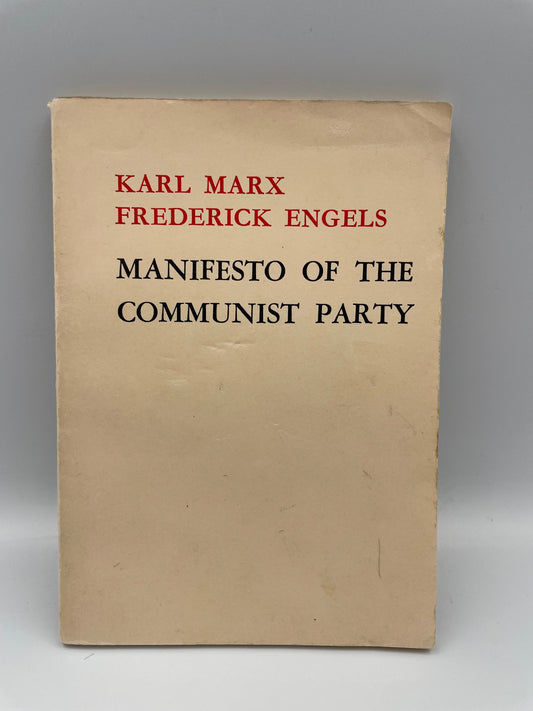 Book cover of Manifesto of the Communist Party by Karl Marx and Frederick Engels