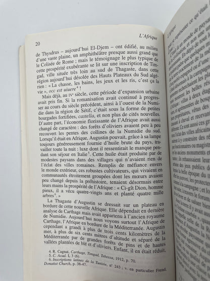 Page 21 from 'La vie de Saint Augustin' by Peter Brown.