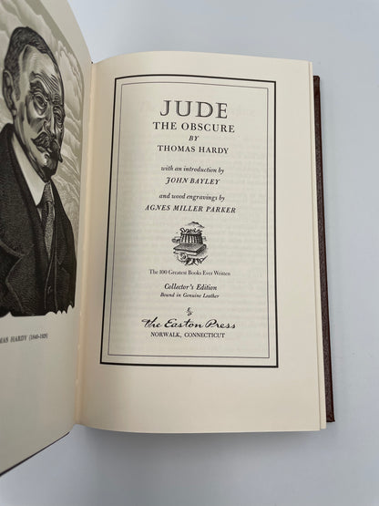 Title page from "Jude the Obscure" by Thomas Hardy (Collector's Edition) Easton Press