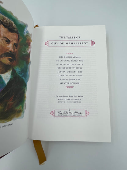 the-tales-of-guy-de-maupassant-by-guy-de-maupassant - Easton Press - 1977- Book title page