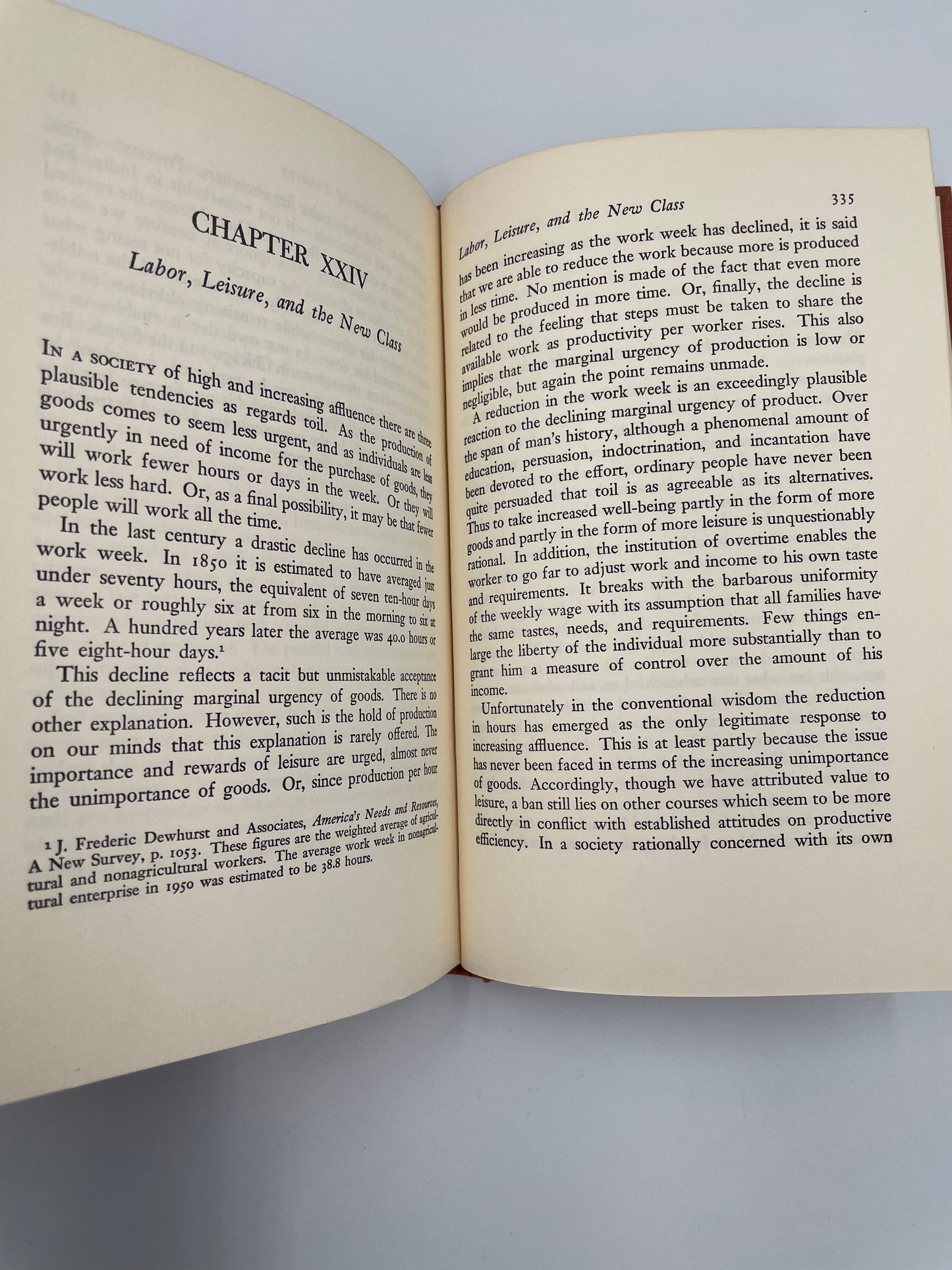 Page 334 and 335 from the book ‘The Affluent Society’ by John Kenneth Galbraith