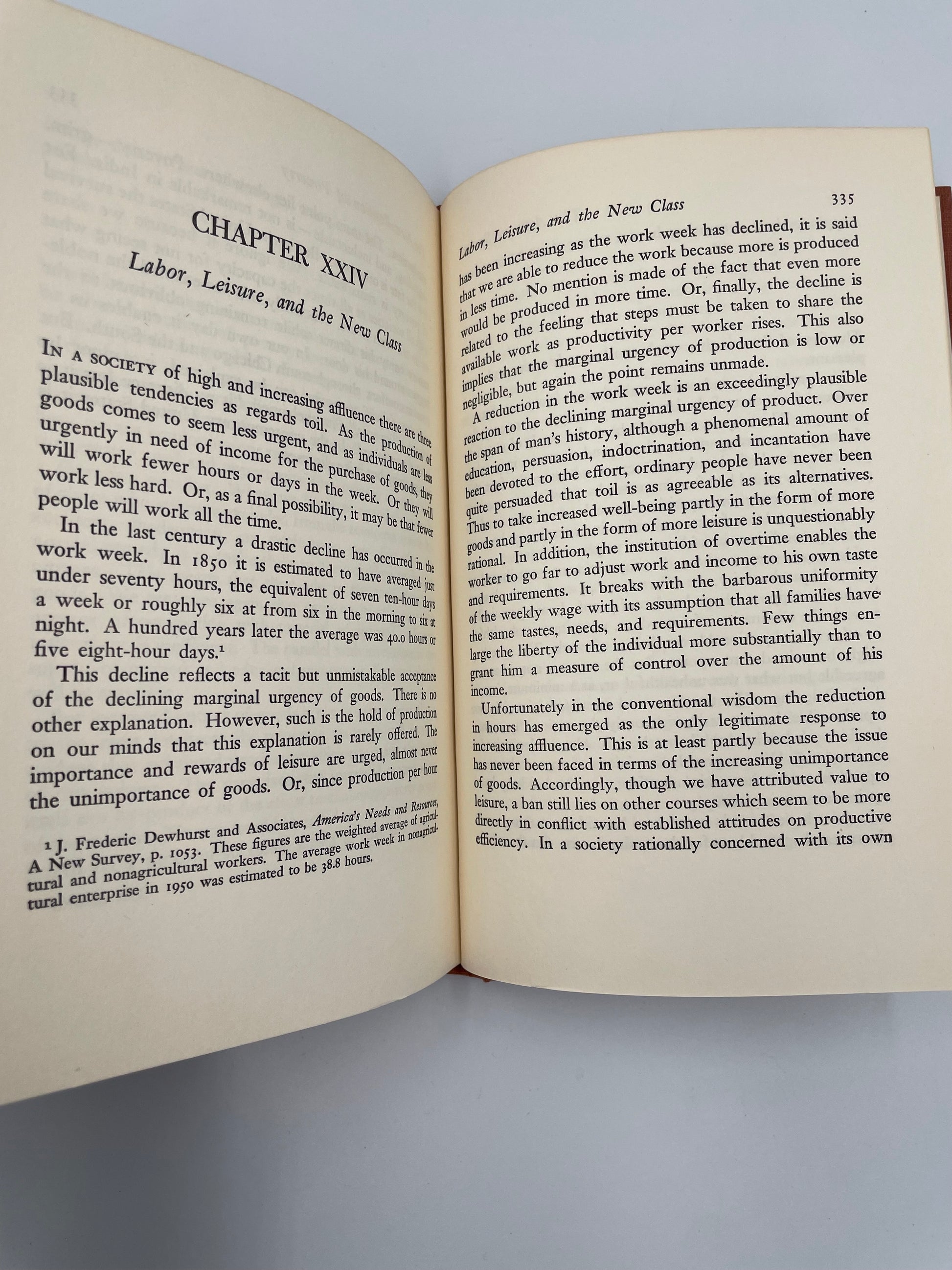 Page 334 and 335 from the book ‘The Affluent Society’ by John Kenneth Galbraith