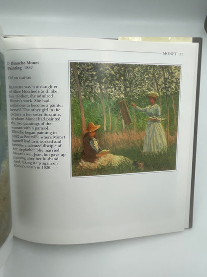 Page 51 with painting and text from The Life and Works of Monet by Edmund Swinglehurst