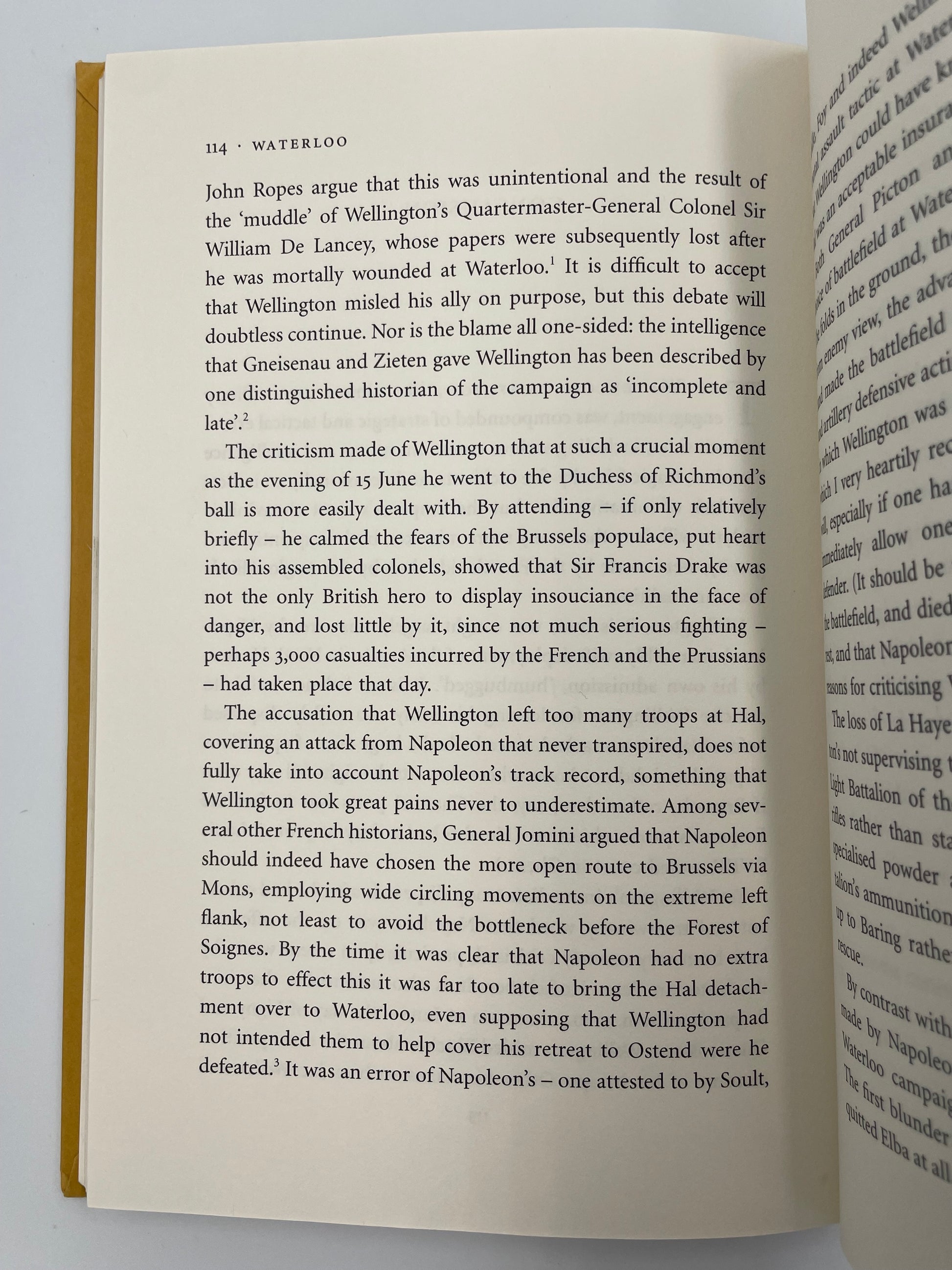 Page 114 from 'Waterloo' by Andrew Roberts. 