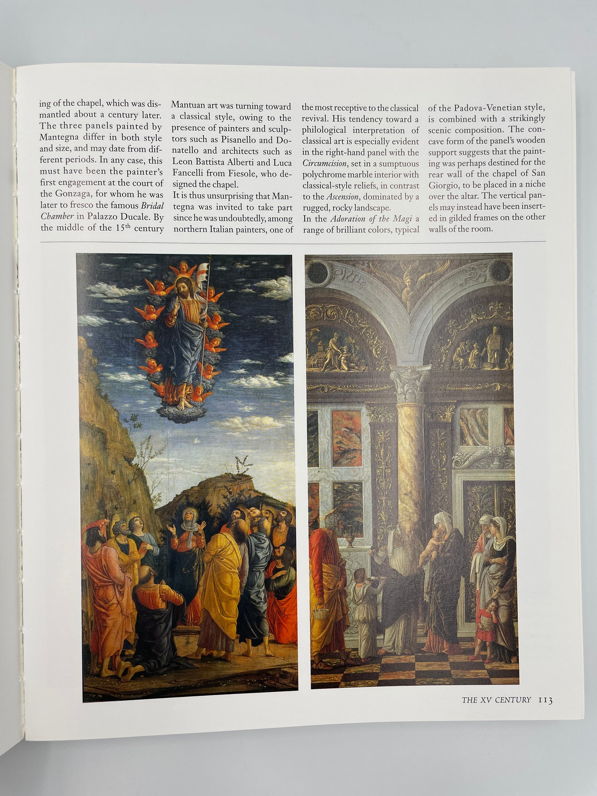 Random page 113 with 2 paintings and text from Uffizi Gallery Art History Collections by Gloria Fossi