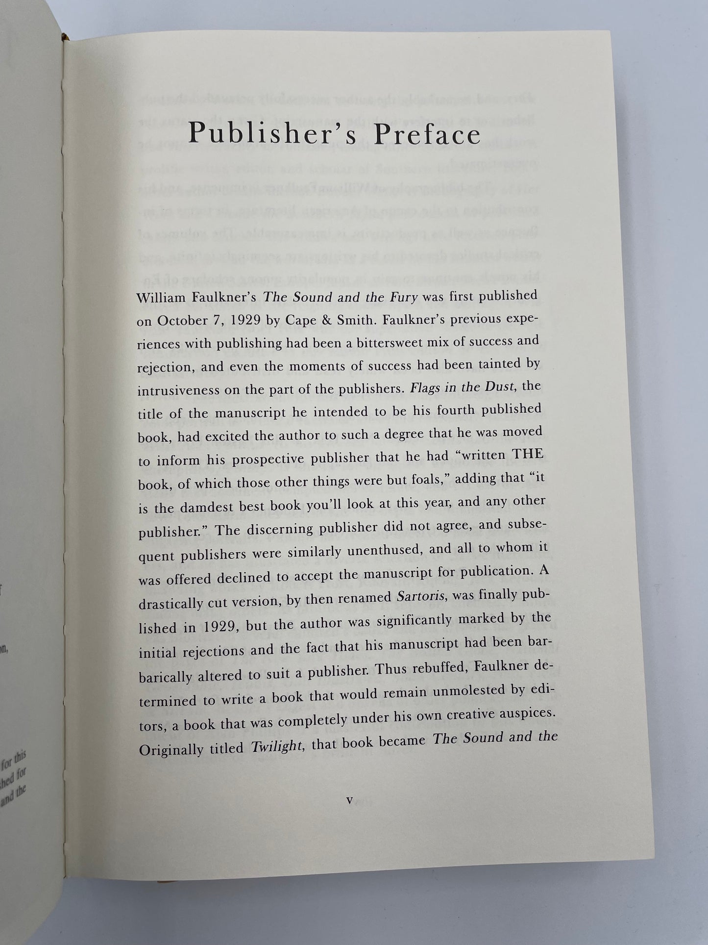 The Sound and the Fury by William Faulkner