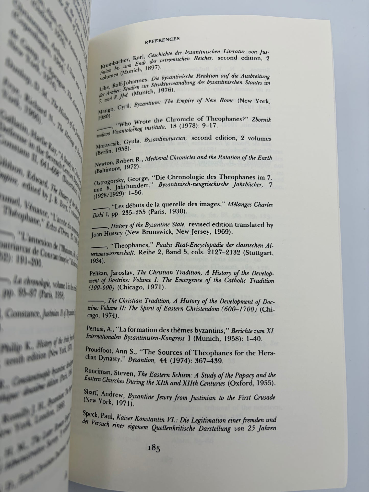 Bibliographical page from 'The Chronicle of Theophanes'.