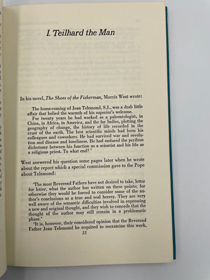 Chapter 1 page from 'Teilhard de Chardin'.
