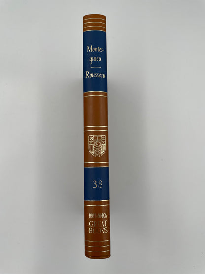 Spine cover of "Montesquieu. Rousseau". (Britannica: Great Books of the Western World)