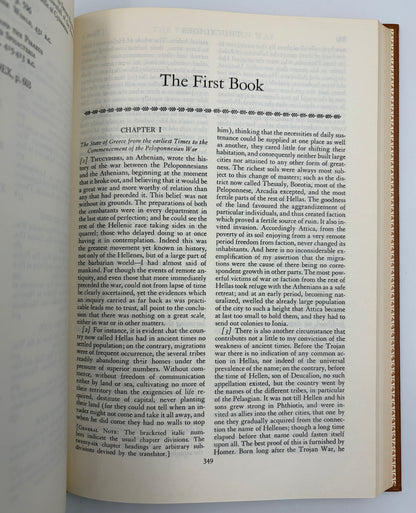 Page 349 from 'The History of Herodotus and The History of the Peloponnesian War'. 