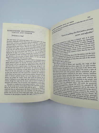 Random pages opened of Treasury of the World's Great Speeches