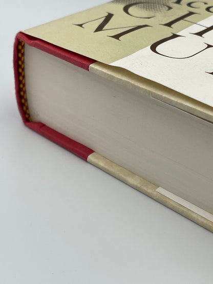 Detail view of binding from  "Human Accomplishment: The Pursuit of Excellence in the Arts and Sciences, 800 B.C. to 1950" 