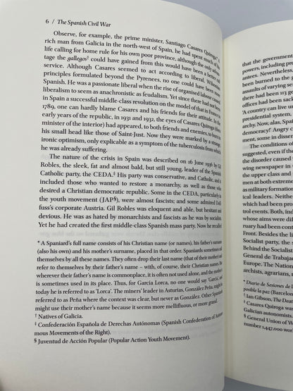 Page 6 of volume 1 of "The Spanish Civil War"by Hugh Thomas