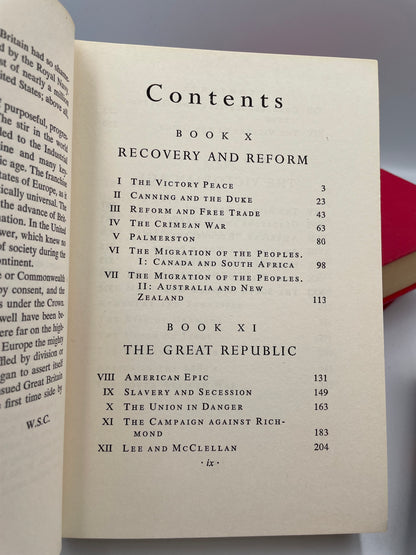 A History of the English-Speaking Peoples by Winston Churchill (4 volume set).