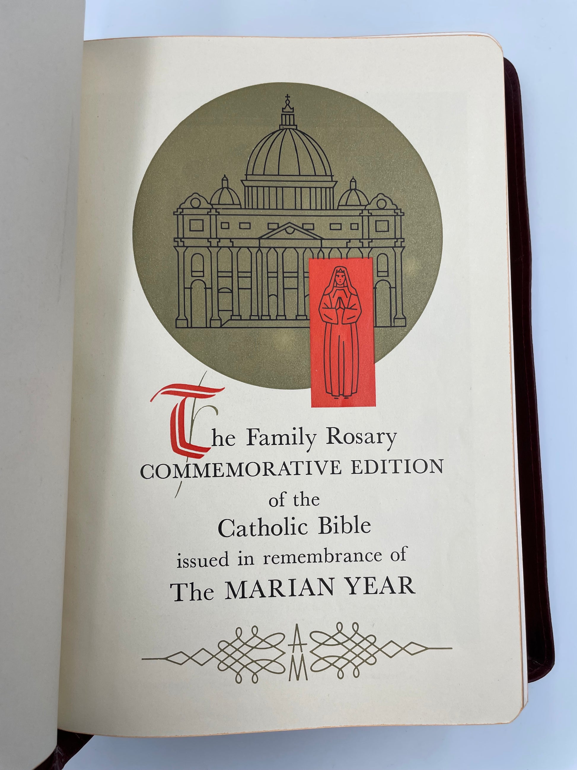 'The Marian Bible' title page. 