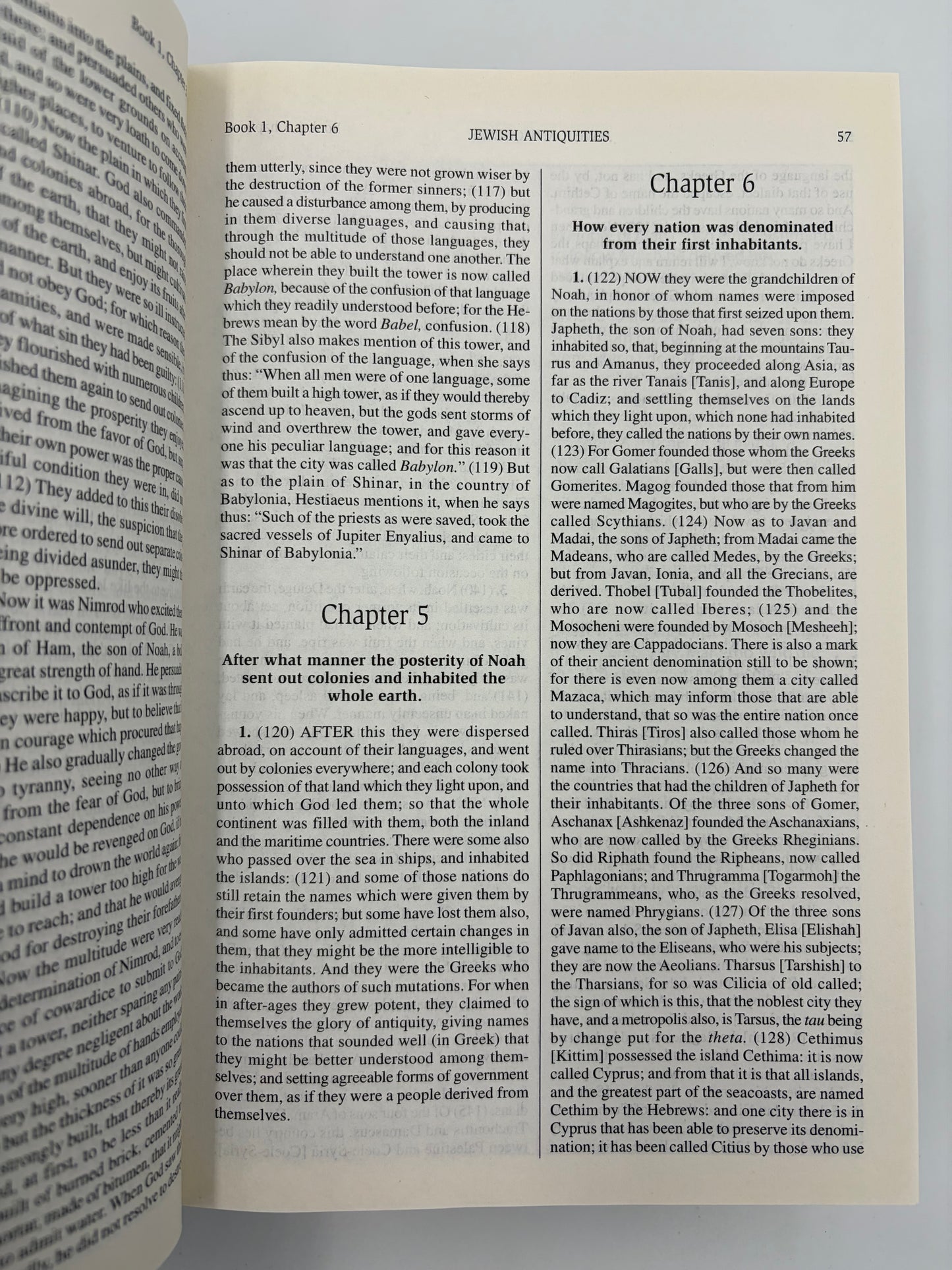Random page 57 from the book, 'The New Complete Works of Josephus'.