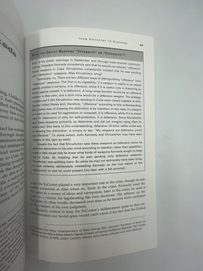 Random page 49 from ‘The Cuban Missile Crisis: A Concise History’.