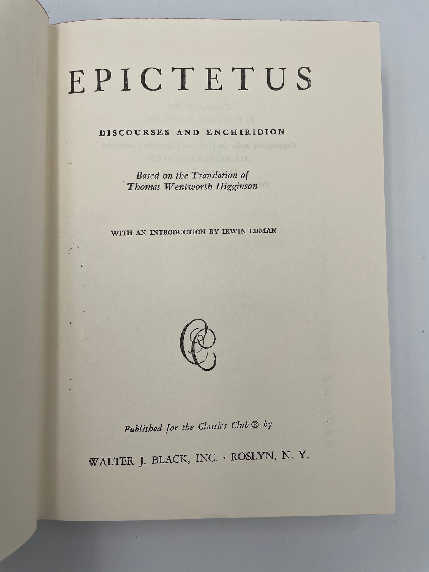 Epictetus. Discourses and Enchiridion (Classics Club)