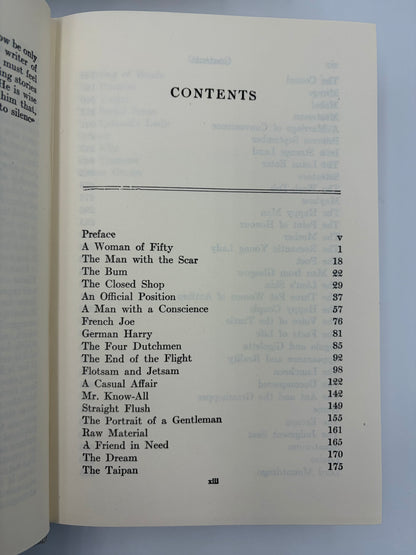 Table of contents page from 'The Complete Short Stories of W. Somerset Maugham' Volume 2.