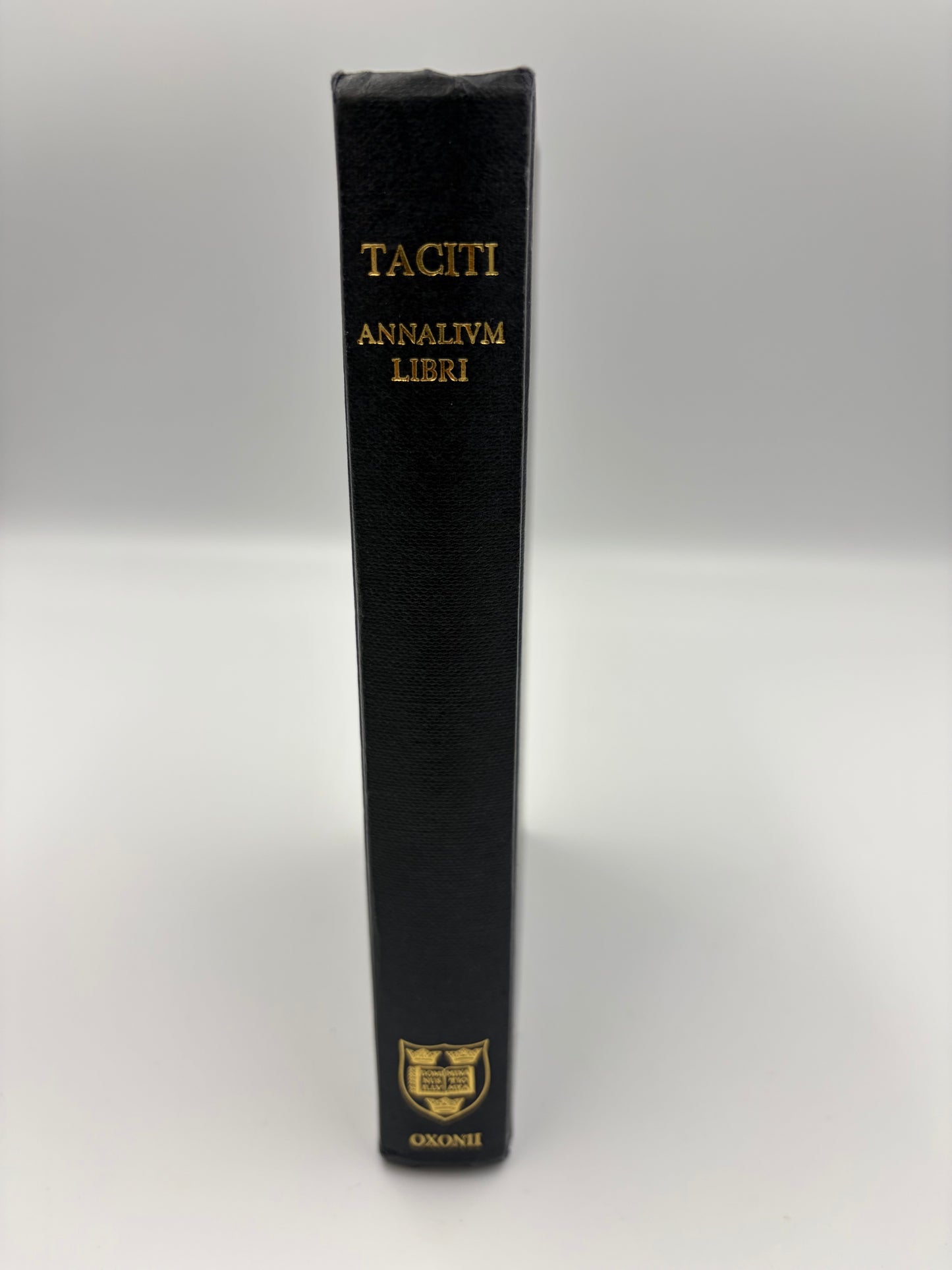 Spine from the book ‘Cornelii Taciti — Annalium Ab Excessu Divi Augusti Libri’ (Oxford Classical Text).