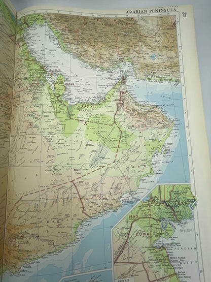 Map of straight of Hormuz from Times Atlas of the world 
