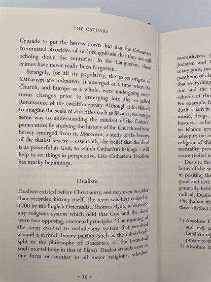 Random page 16 on dualism from 'The Cathars: The Most Successful Heresy of the Middle Ages' by Sean Martin.