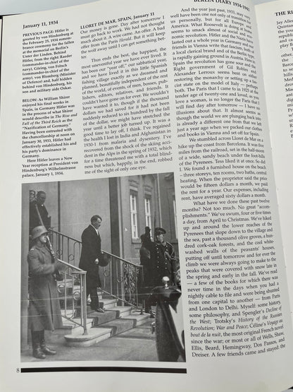 Page on January 11 , 1934 with illustration from "Berlin Diary, 1934-1941: The Rise of the Third Reich" 