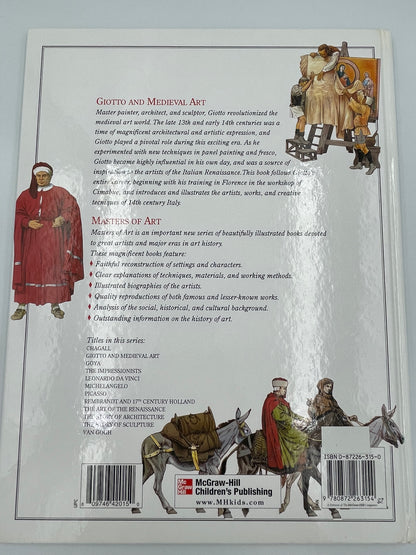 Back cover of "Giotto and Medieval Art: The Lives and Works of the Medieval Artists".