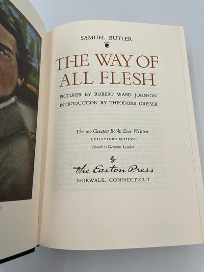 Title page of "The way of All Flesh" by Samuel Butler (EastonPress)