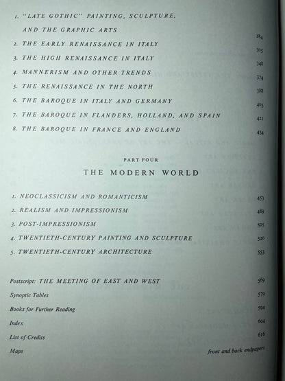 Content P2 of "History of Art: A Survey of the Major Visual Arts from the Dawn of History to the Present Day" by H.W.Janson