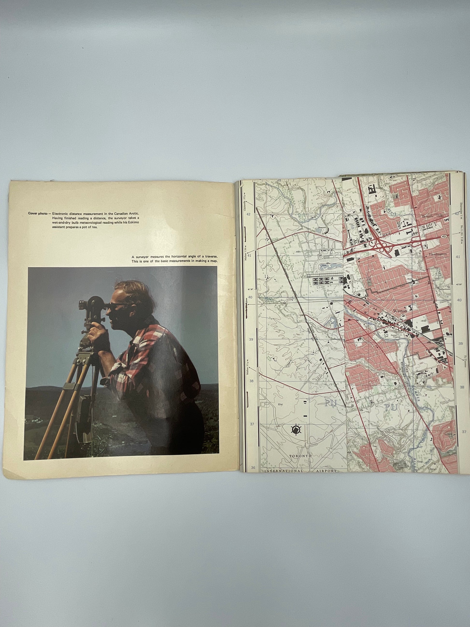 Inside front cover of “Every Square Inch by L.M. Sebert. with map attachment.