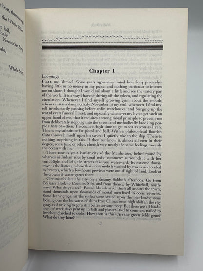 Page 1, chapter 1 from ‘Moby-Dick; or, The Whale’ by Herman Melville.