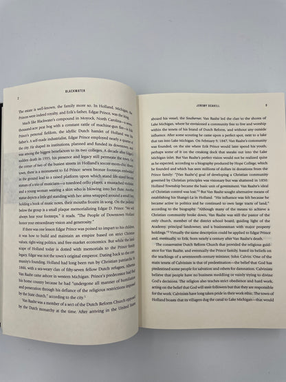 Pages 7 and 8 from "Blackwater. The Rise of the World's Most Powerful Mercenary Army"