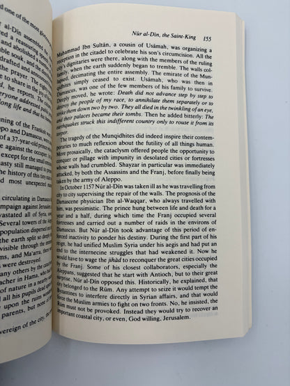 Random page 155 from “The Crusades through Arab eyes”.