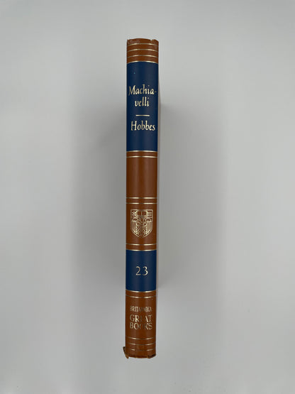 Spine Cover of "Machiavelli. Hobbes." (Great Book by Encyclopaedia Britannica) 1952 edition.