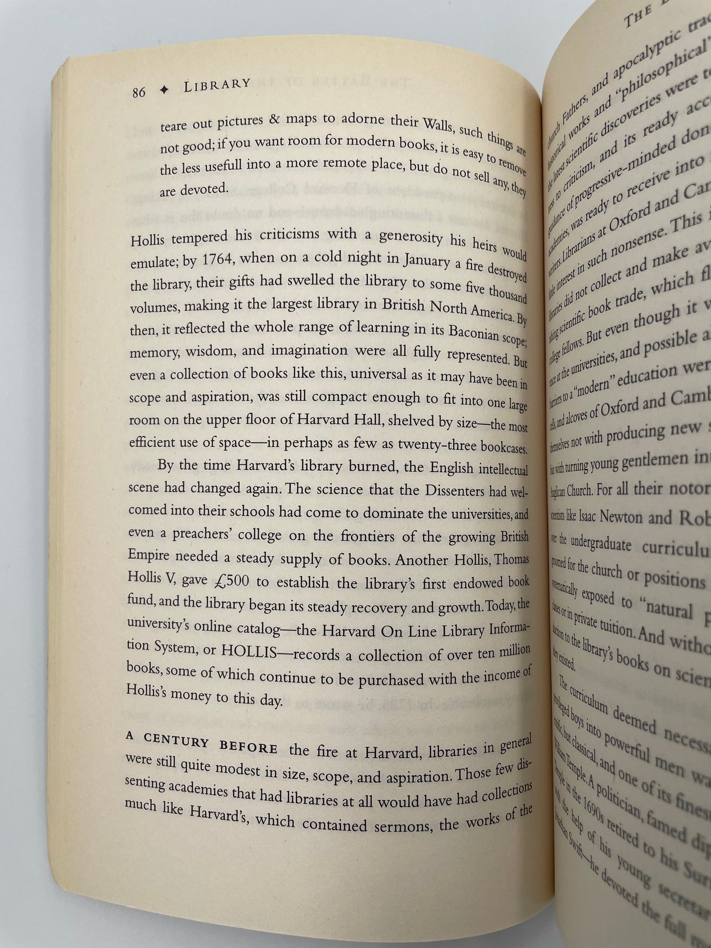 Random page 86 from 'Library: An Unquiet History' by Matthew Battles.