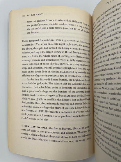 Random page 86 from 'Library: An Unquiet History' by Matthew Battles.
