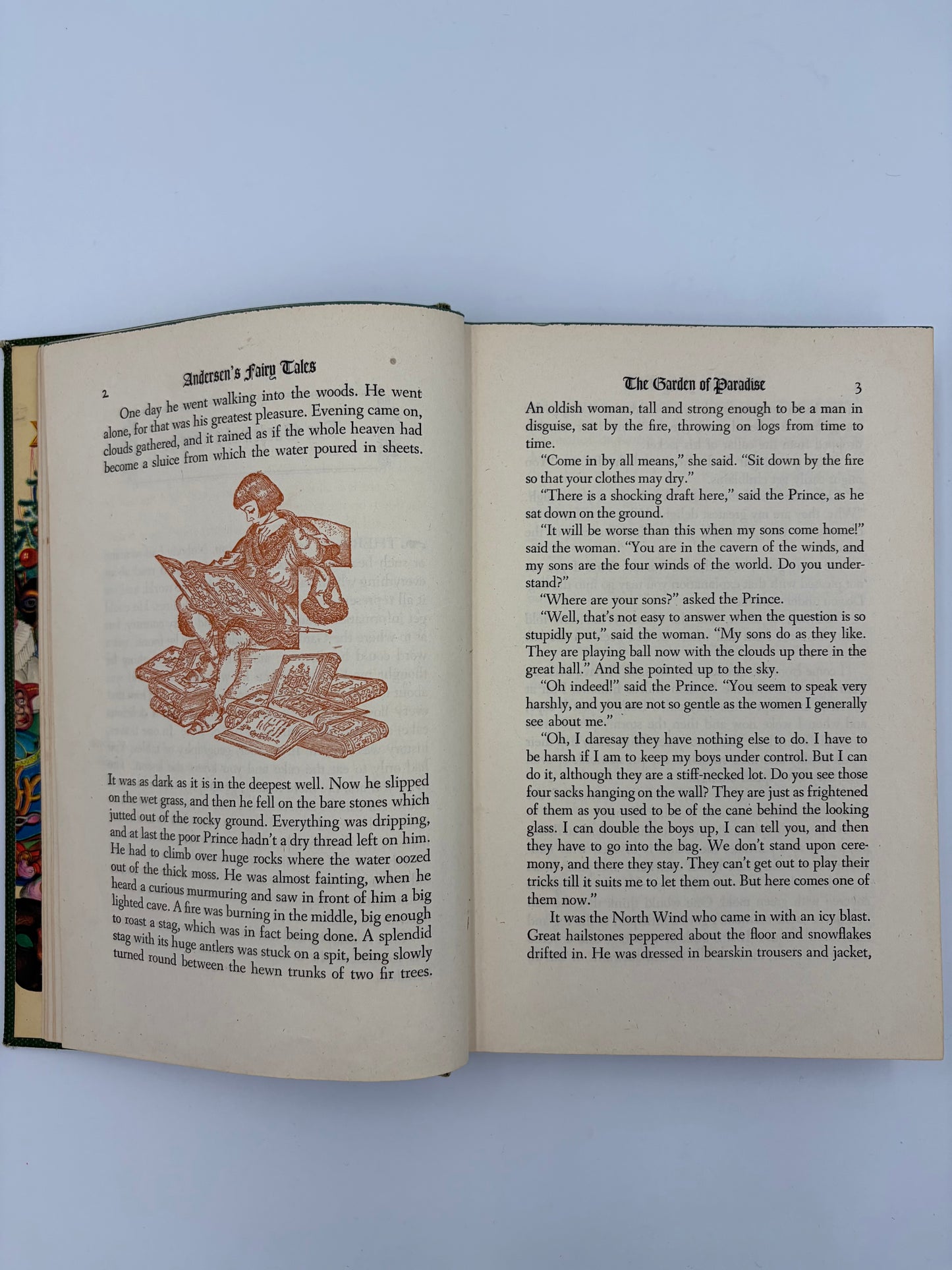 Page 2 and three from the book ‘Andersen's Fairy Tales’ By Hans Christian Andersen.