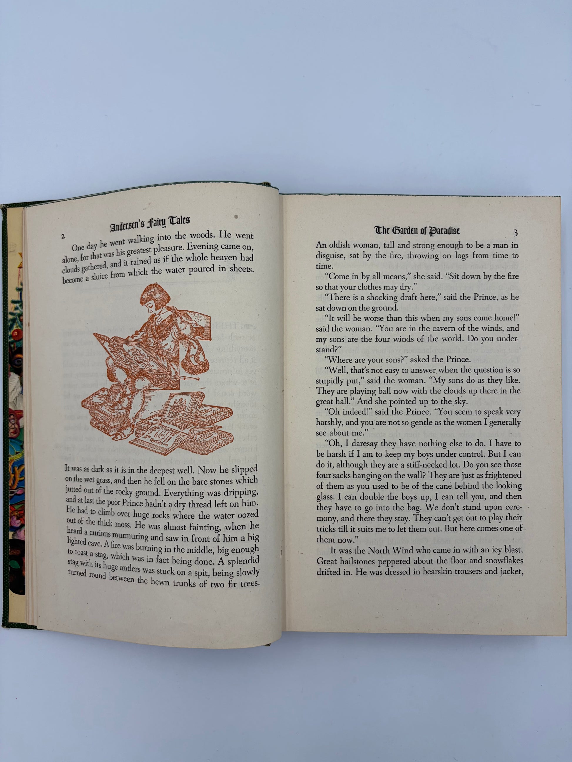 Page 2 and three from the book ‘Andersen's Fairy Tales’ By Hans Christian Andersen.