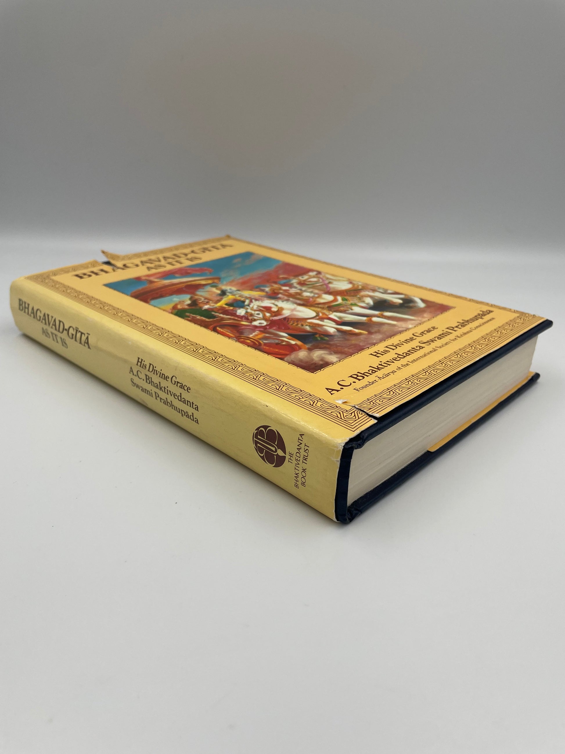 Book spin view of ‘Bhagavad-Gita As It Is’.