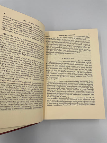Page 4 and 5 from 'Caesar and Christ by Will Durant' 