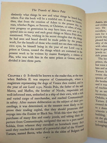Page 4 from "The Travels of Marco Polo the Venetian" 