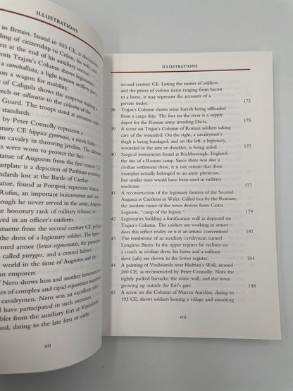 Table of illustration pages of ‘Roman Warfare’ by Jonathan P. Roth.