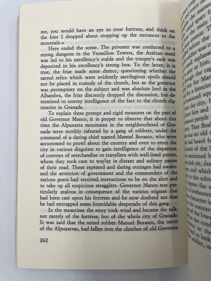 Random page 262 from 'Tales of the Alhambra' by Washington Irving.