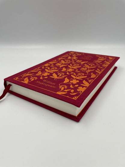 Side view of the book, 'The Sonnets and A Lover’s Complaint' by William Shakespeare.